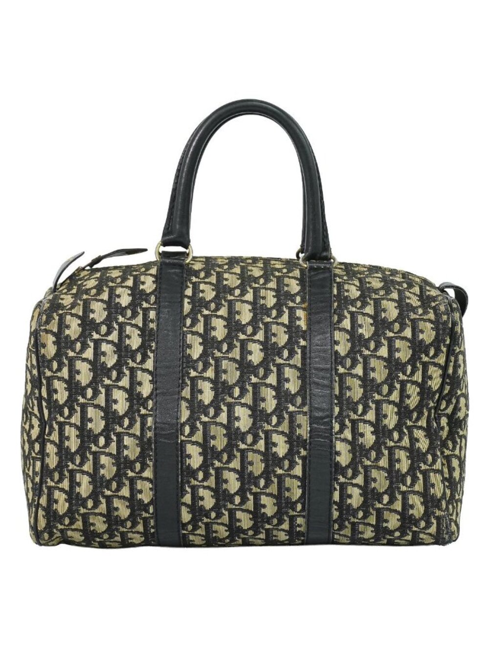Dior Trotter Mini Boston Bag Canvas Navy